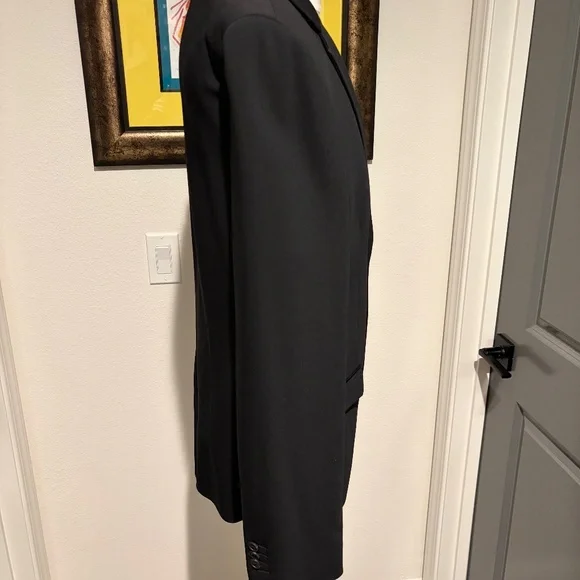 Fendi Mens Sport Coat - with logo embroidered down both sides Black Size 44 - Picture 2 of 6